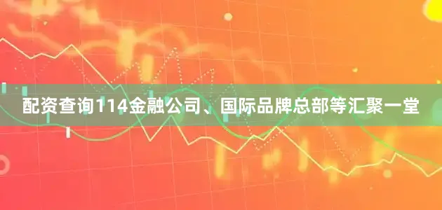 配资查询114金融公司、国际品牌总部等汇聚一堂
